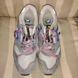 Karhu Synchron Classic Low-Top Grey/Blue/Red Laced Up Running Sneakers (F802511)